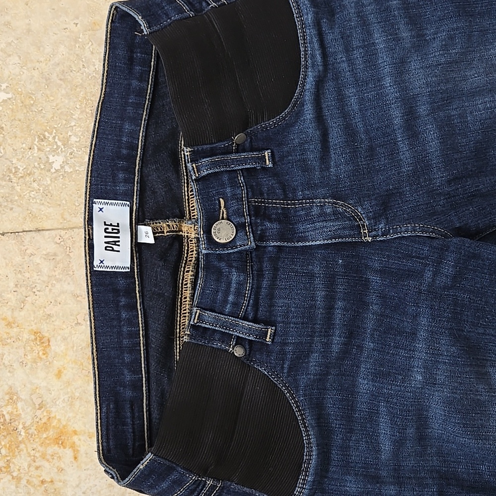 Paige Denim Maternity jeans size 26 XS small straight skinny leg